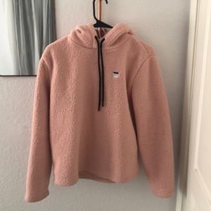 Pink Pullover Teddy Sweater